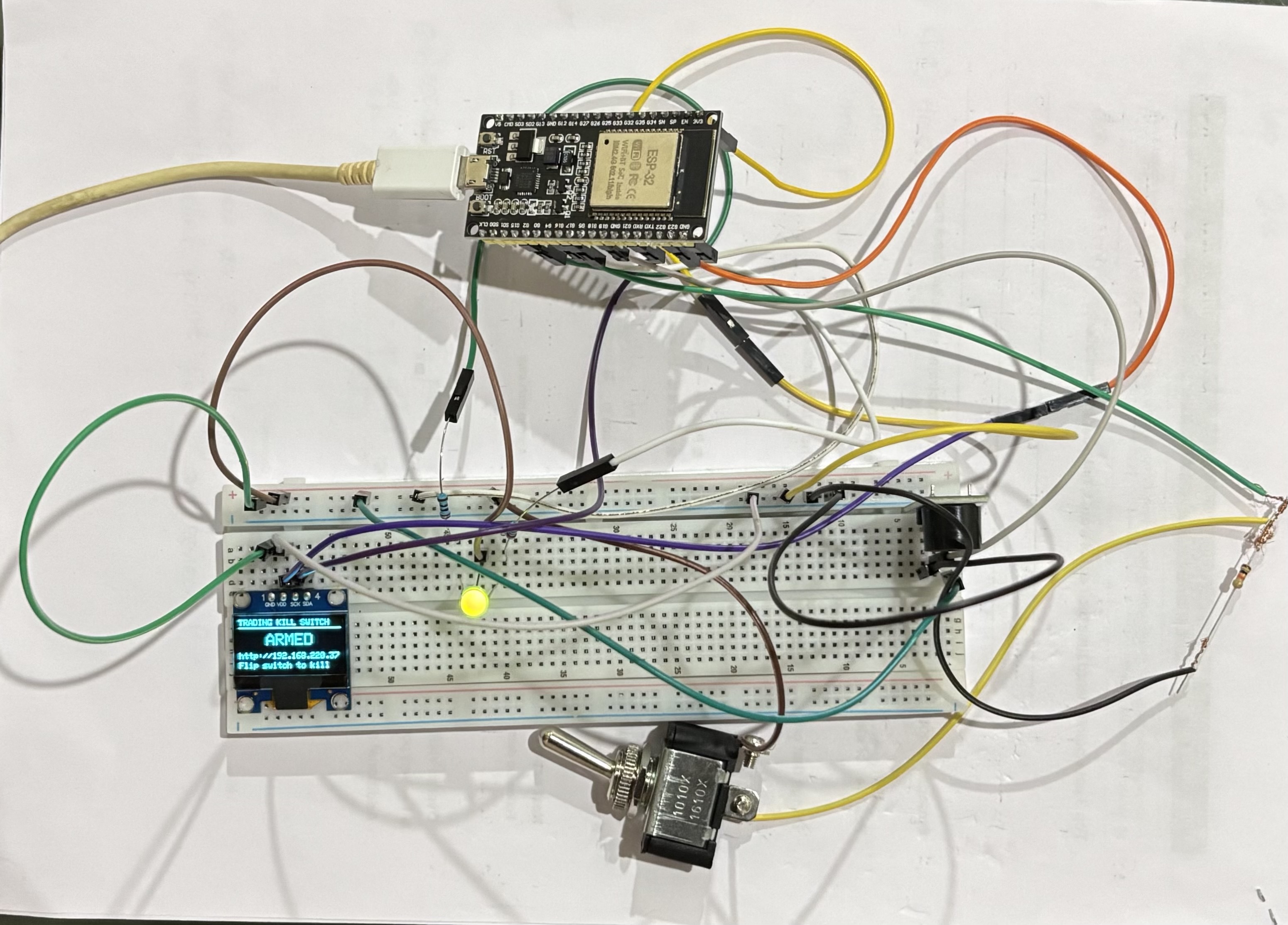 Top-down wiring view